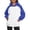 Blue, variant on Women's Oversized Raglan Sleeve Colorblock Pullover Hoodie Blue XXL