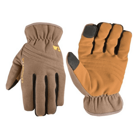 

Wells Lamont 7756L Men s Water-Resistant Duck Canvas Slip-On Winter Gloves L