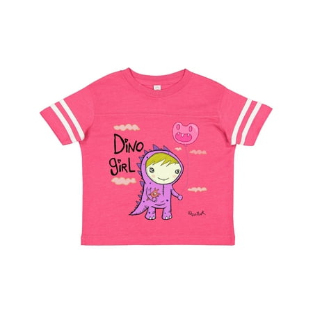 

Inktastic Dino Girl Blonde Hair Gift Toddler Toddler Girl T-Shirt