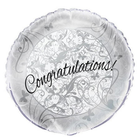 Wedding Foil Balloon Victorian Wedding Round Congratulations 18