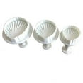 thumbnail image 4 of EGNMCR 3pcs Shape Cookies Fondant Plastic Molds Cutter Cake Embosser Cookie cutters, 4 of 9