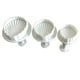 thumbnail image 4 of Suministros de cocina, moldes para pasteles, utensilios de cocina, juego de 3 moldes de plástico para fondant, cortadores de galletas y estampadores., 4 of 9