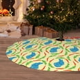 thumbnail image 6 of Yiaed Blue Rabbit Print Christmas Tree Skirt , Tree SkirtsTree Mat for Christmas Winter Holiday Indoor Decorations-48", 6 of 7