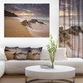 thumbnail image 1 of Peaceful Seashore with White Waves - Beach Photo Canvas Print, 1 of 3