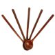 thumbnail image 4 of Cucharas Largas de Madera, 15 Piezas Estilo Coreano 10,9 Pulgadas de Mano de Madera Natural 100% para Sopa Mezclador Agitador de Cocina Utensilios Herramientas de Cocina, 4 of 5