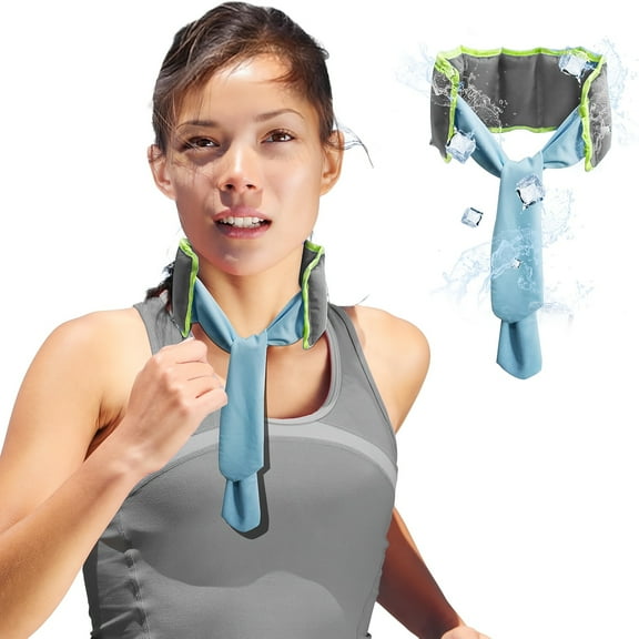 Ice Wrap with 7 Ice Packs - Full Neck Cooling Support, Reusable Cold Therapy Pad for Muscle Pain Relief