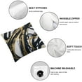 thumbnail image 4 of Acheng Black Gold Throw Pillow Covers Set of 2 Abstract Ink Line Modern Decorative Couch Cushion Covers Minimalist Square Pillow Covers Home Decor for Sofa Bed Living Room White, 4 of 6
