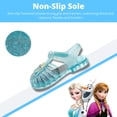 thumbnail image 4 of Sandalias Jelly de Disney Frozen Elsa Anna para niñas, color azul aguamarina, 4 of 6