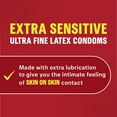 thumbnail image 2 of Durex (RED) Condom Extra Sensitive, 42 Condoms - Ultra Fine & Extra Lubricated, Natural Latex Condoms, 2 of 8