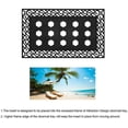 thumbnail image 3 of Rubber Welcome Door Mat Insert, Decorative Indoor Outdoor Doormat Insert Non Slip Front Door Mat Insert, Easy to Clean Low Profile Mat Insert for Doormat Tray 11.3X23.2Inch (Seaside Insert A), 3 of 7