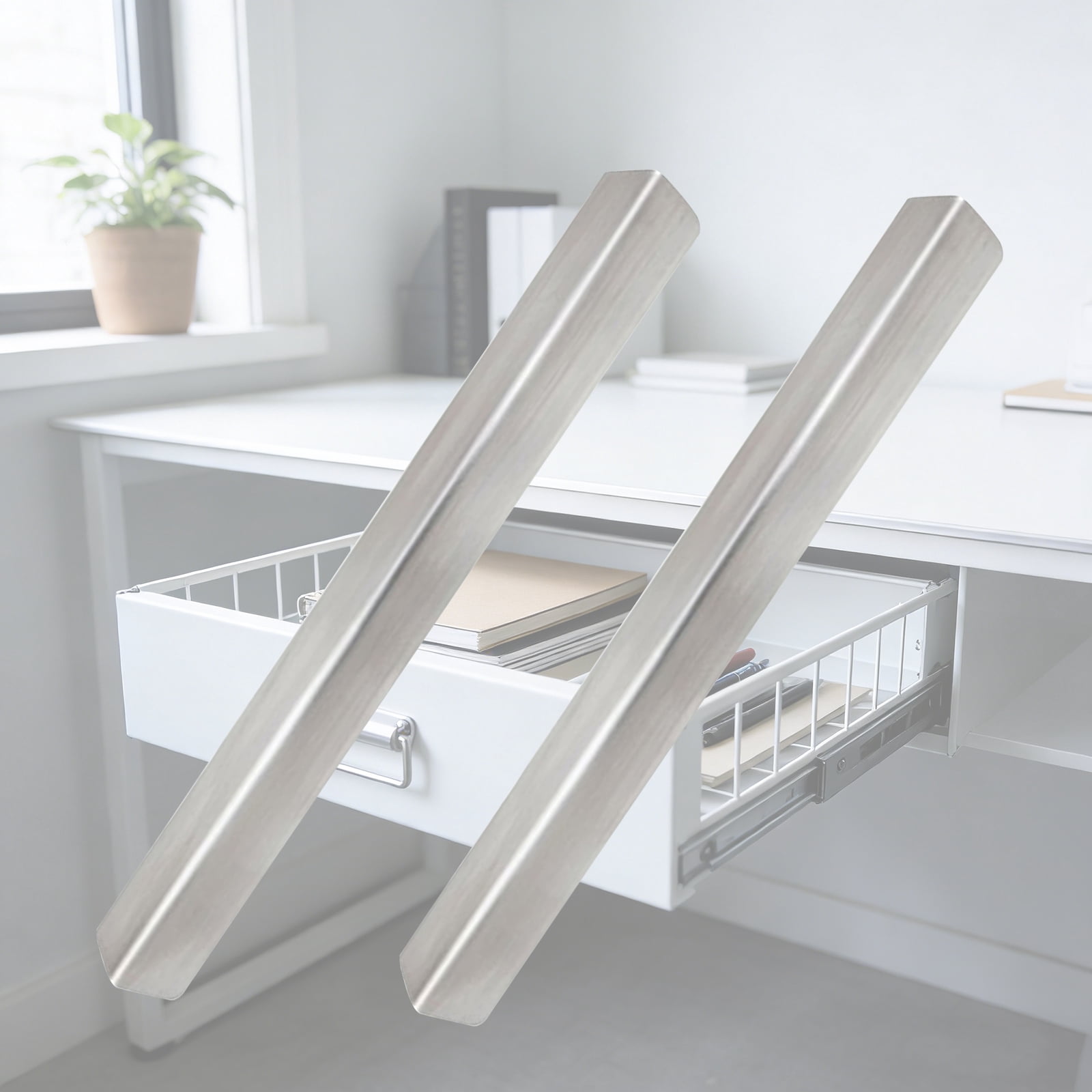 Strong Steel Cabinet Edges Covers Drawer Guard Strips Upgrades for Drawer Defense & Water Damage Prevention