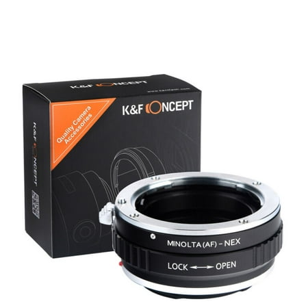 Image of K&F Concept Lens Adapter Sony Alpha A Mount (Minolta AF Mount) Lens to Sony E Mount NEX Cameras