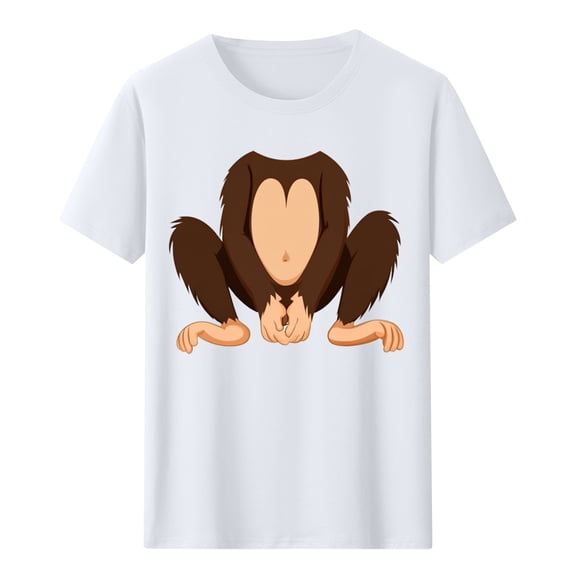 Tnhcen Women's Funny Cartoon Print Cotton Short Sleeve T-Shirt - Loose Fit Casual Basics Plus Size S-2XL Humorous Summer Tops