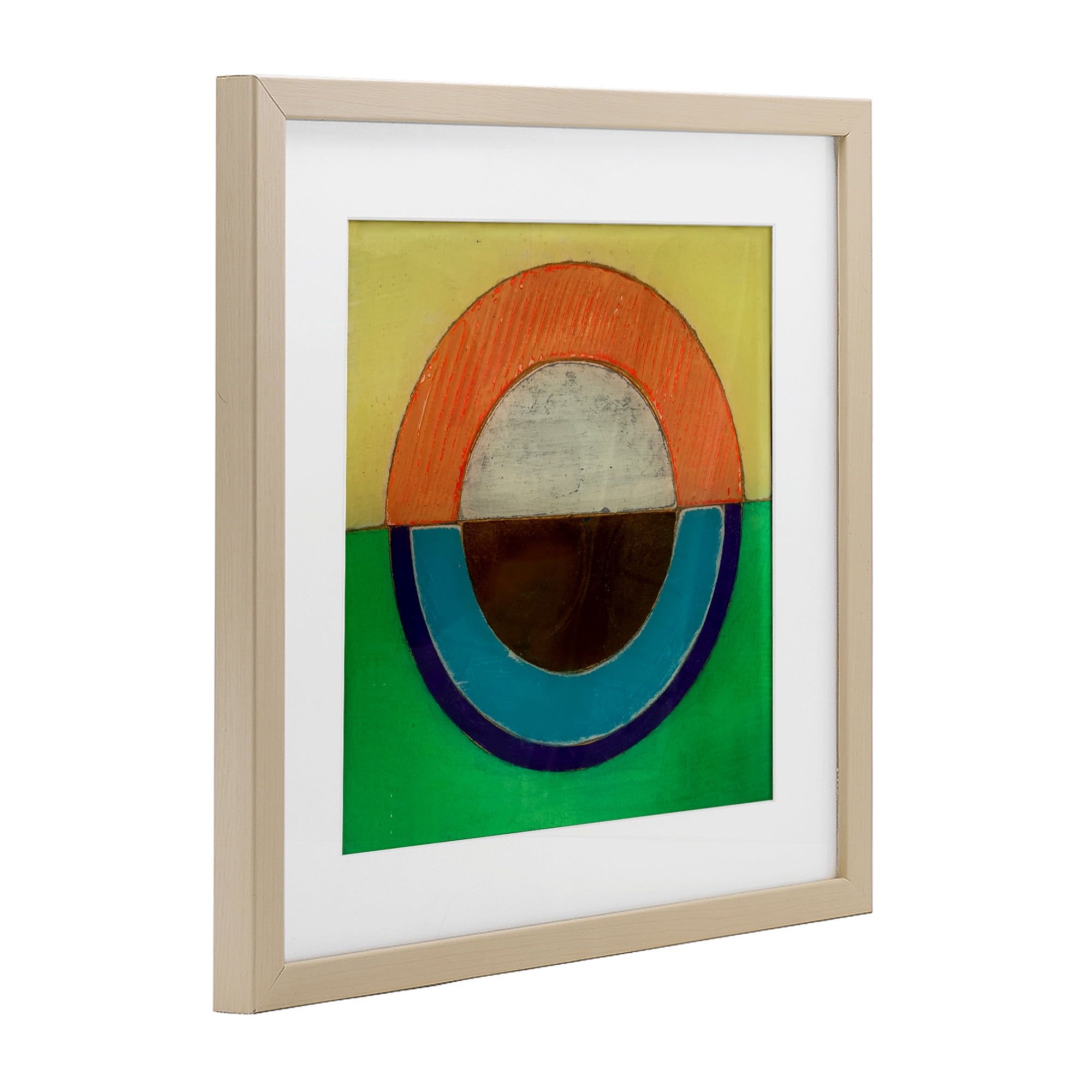 Stupell Industries Balanced Circle Symmetry Birch Framed Print Under Glass, design by Matthew Finger