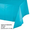 thumbnail image 2 of 12/Case Bulk Bermuda Blue Plastic Table Covers, 2 of 6