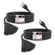 thumbnail image 1 of Cable de extensión para exteriores EP, paquete de 2, 4,5 m con 3 salidas 16/3 SJTW, 1 of 8