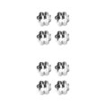 thumbnail image 1 of Surtido de 4 piezas de moldes para pasteles Kearding molde antiadherente para Mousse utensilios Torx 2piezas, 1 of 6