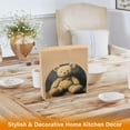 thumbnail image 5 of Qxltty Cute Teddy Bear Doll Acrylic Napkin Holder Set of 1 Transparent Dining Table Kitchen Cafeteria Home Decor 4.1x4.9x1.97in, 5 of 9