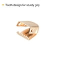 thumbnail image 4 of Uxcell 10x7mm Stainless Steel No Tie Shoelace End Clips Glossy Type, Gold 30 Pack, 4 of 5