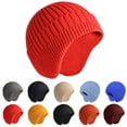 thumbnail image 6 of Mens Winter Beanie Hat Oversized Warm Knit Fleece Lined Short Beanie Ski Skull Cap, 6 of 7