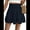 Navy Blue, variant on Womens Summer Flowy High Waist Ruffle Casual Cute Boho Beach Short Skirts Built-in Shorts White S