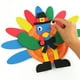 thumbnail image 3 of Juego de materiales de artesanía DIY de Acción de Gracias de 2 uds, plato de papel de pavo hecho a mano, bolsa de regalo, decoraciones, juguetes educativos para niños, 3 of 4