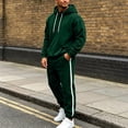 thumbnail image 5 of Luvrsol Big & Tall Men Athletic 2-Piece Lounge Tracksuit Solid Long Sleeve Hooded Top & Daily Wear Jogger Pants S-3XL, 5 of 9