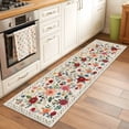 thumbnail image 3 of Watercolor Flowers Kitchen Runner Rug 2x6 Washable Runners for Hallway Non Slip Rustic Spring Floral Botanical Beige Large Area Rug Indoor Floor Carpet for Bathroom Laundry Entryway Bedroom, 3 of 8