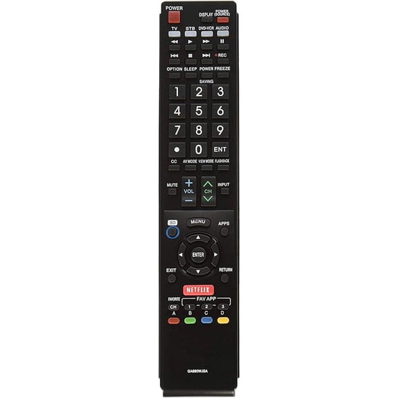 GA890WJSA GA935WJSA Replaced Remote fit for Sharp TV LC80LE633UB LC52LE640