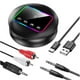 thumbnail image 1 of NFC Bluetooth 5.4 mitter Receiver,Bluetooth RCA Audio Adapter with RGB Light/AUX/RCA/TF for TV/, 1 of 5
