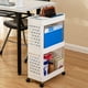 thumbnail image 4 of Xihbxyly Estantería Móvil con Ruedas, Almacenamiento Eficiente de Varias Capas, Movilidad Flexible, Diseño de Plástico Blanco, Organizador para El Hogar, La Cocina y El Baño, Solución para Oficina y, 4 of 6