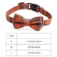 thumbnail image 1 of Collar de gato de algodón PU con lazo ajustable a cuadros para gatitos y cachorros (naranja M) Ehuebsd Para estrenar, 1 of 8