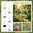 thumbnail image 4 of Hexagonal Hanging Hummingbird Feeder, Multiple Colors Available, 2 in 1 Outdoor Bird Water & Seed Feeding Tray for Garden Patio Backyard, 4 of 6