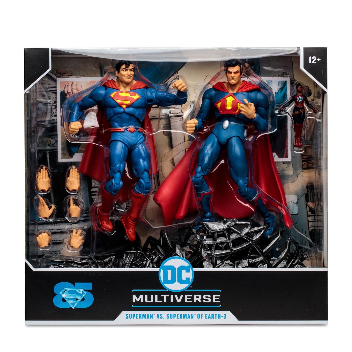 McFarlane Toys - DC Multiverse Superman vs Superman of Earth-3 avec Atomica