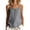 Dark Gray, variant on Summer Tank Tops for Women Crew Neck Cotton Linen Cami Top with Half Button Trendy Going Out Shirts for Ladies Gray 3XL