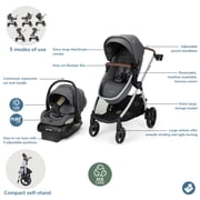 Maxi-Cosi Siena Luxe Modular Travel System, Travertine