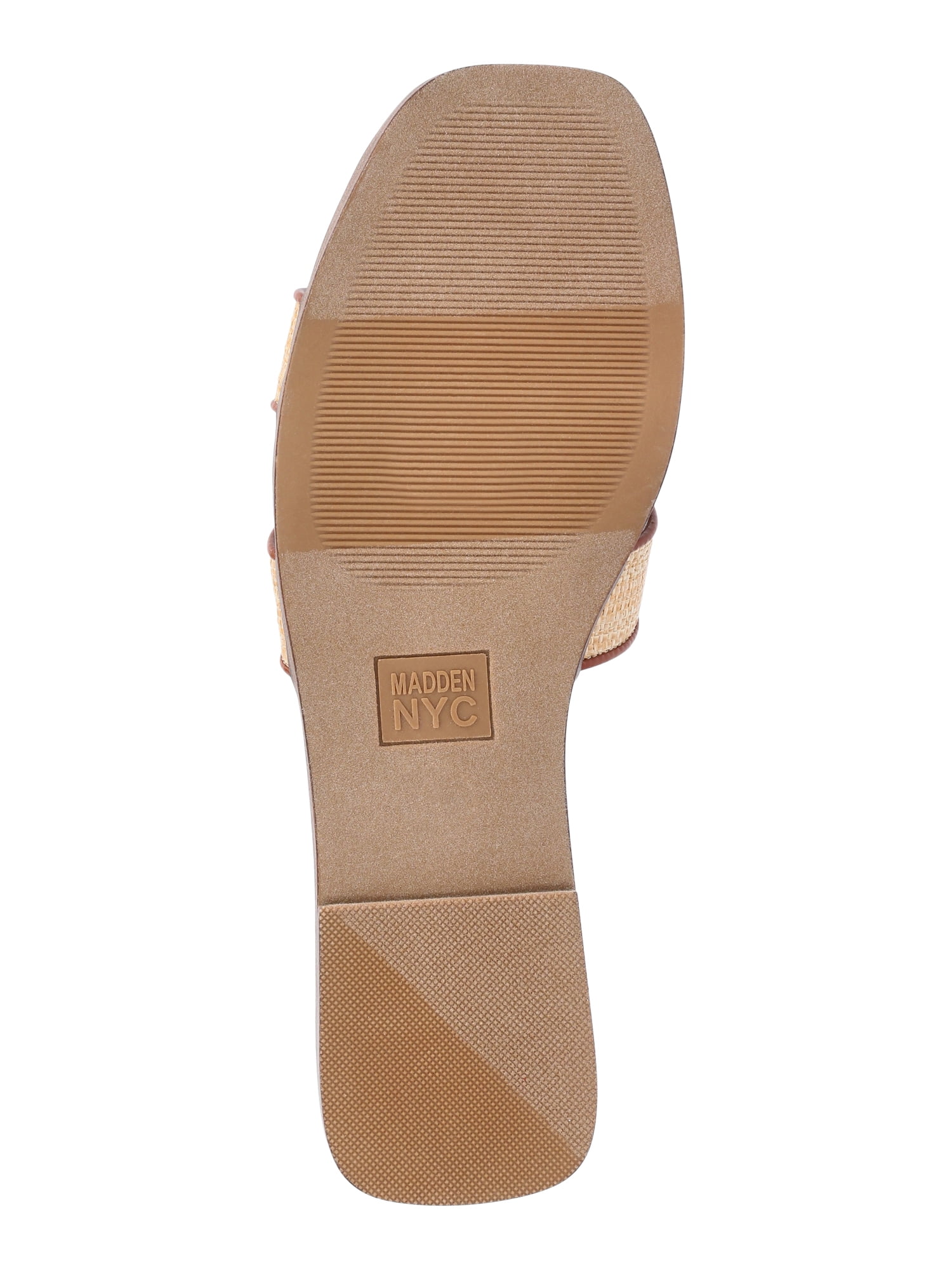 Madden NYC Women's Raffia Slide Sandals