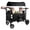 black, variant on Rovique 2-Seater Wagon Stroller with Extendable Platform,Canopy Snack Tray