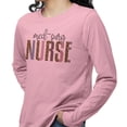 thumbnail image 2 of Med-Surg Nurse Leopard Print Long Sleeve Shirt Unisex Small Pink, 2 of 5