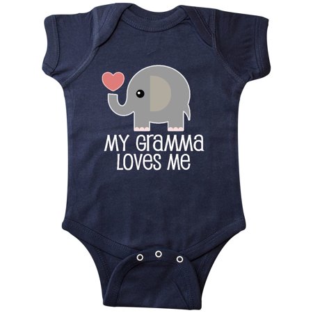 

Inktastic My Gramma Loves Me Gift For Grandchild Gift Baby Boy or Baby Girl Bodysuit