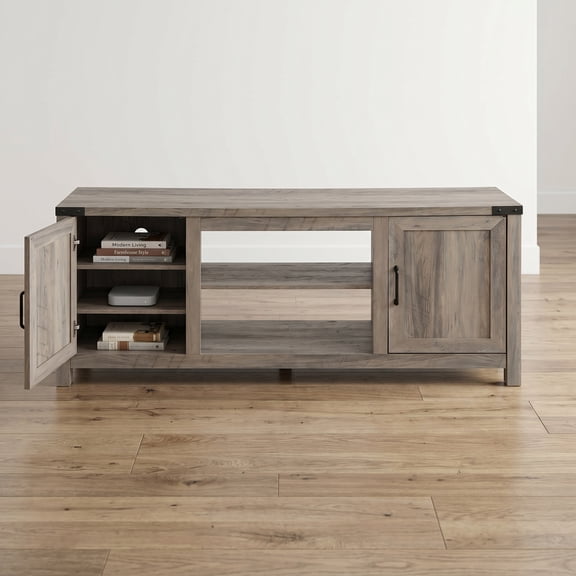 YYAo TV Stand, Television Console Table,Entertainment Center, Electric Fireplace TV Stand with Storage Cabinets for TVs up to 70 Inch (Does Not Include Electric Fireplace) -Natural