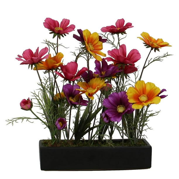 20" Artificial Purple and Yellow Wild Coreopsis Flowers in ...