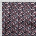 thumbnail image 4 of Soimoi Watercolor Fruit Print, Velvet Fabric, Decor Sewing Fabric by The Yard 54 Inch Wide,Decorative Fabric for Upholstery and Home Accents, Navy Blue, 4 of 5