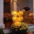 thumbnail image 5 of Mini Handheld LED Jack O Lantern Light, Battery Operated Halloween Pumpkin Lamp, Portable Decor for Mantel, Party, Tabletop, Indoor Home, Trick or Treat & Holiday Accent, B, 5 of 7