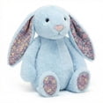 thumbnail image 2 of ValHome Easter Bunny Toys Floral Ear Bunny Stuffed Animal - 22" Soft Bunny Plush Toys Easter Basket Stuffers Rabbit Toy Huggable Pillow - Easter Decorations Birthday Gifts for Kids (Sky Blue), 2 of 9
