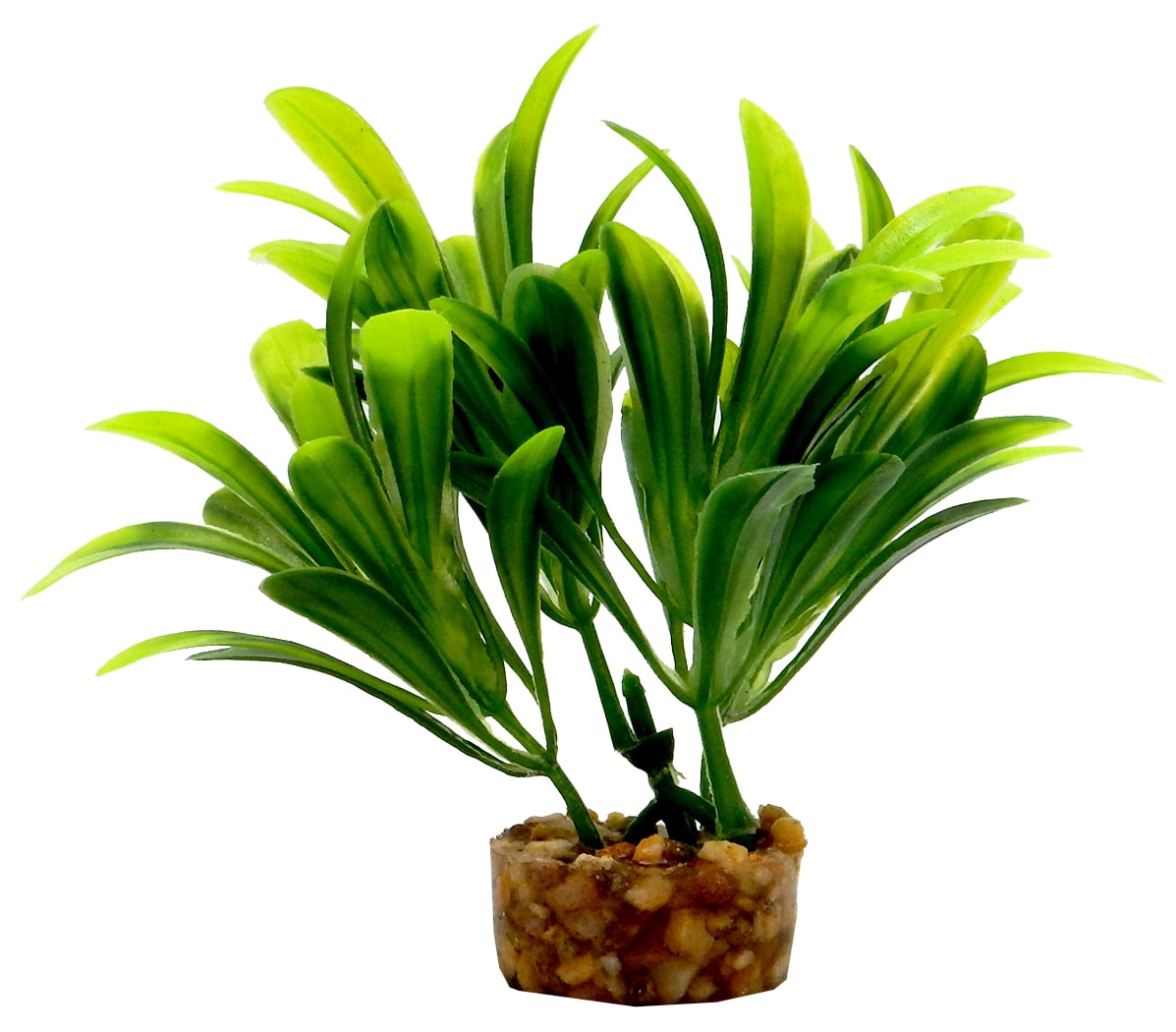 (6 pack) Aqua Culture Value Aquarium Plant Decoration - Green