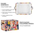 thumbnail image 2 of Yayeee 2 Pack Canvas Storage Basket with Handles for Shelves Fabric Bins Closet Organizer, Art Geometric, 2 of 8