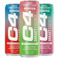 thumbnail image 2 of C4 Smart Energy Drink, Fruit Fusion Variety Pack Flavor, Zero Sugar, Carbonated, 12 oz can (15 pack), 2 of 3