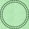 thumbnail image 1 of Ahgly Company Machine Washable Indoor Square Transitional Mint Green Area Rugs, 8' Square, 1 of 7
