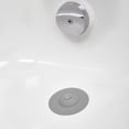 thumbnail image 2 of Flex Drain Stop. Bath and shower drain, with hair catcher function, gray color.（, 2 of 5